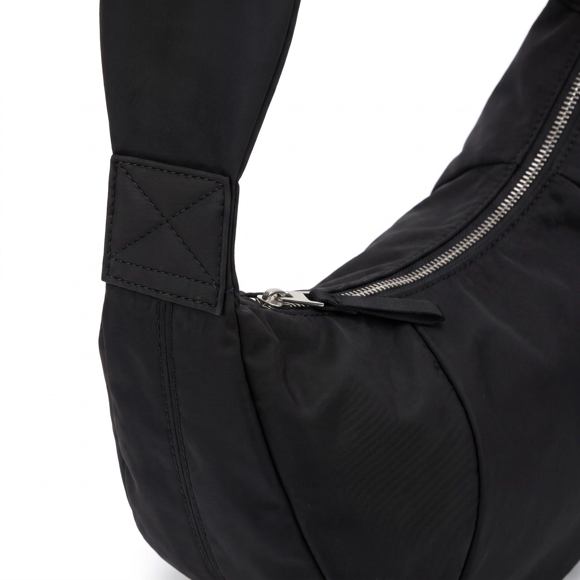 Alilang Women's Oversized Crescent Sling Bag with Wide Adjustable Strap and Top Zipper 17.5x10x6.5in