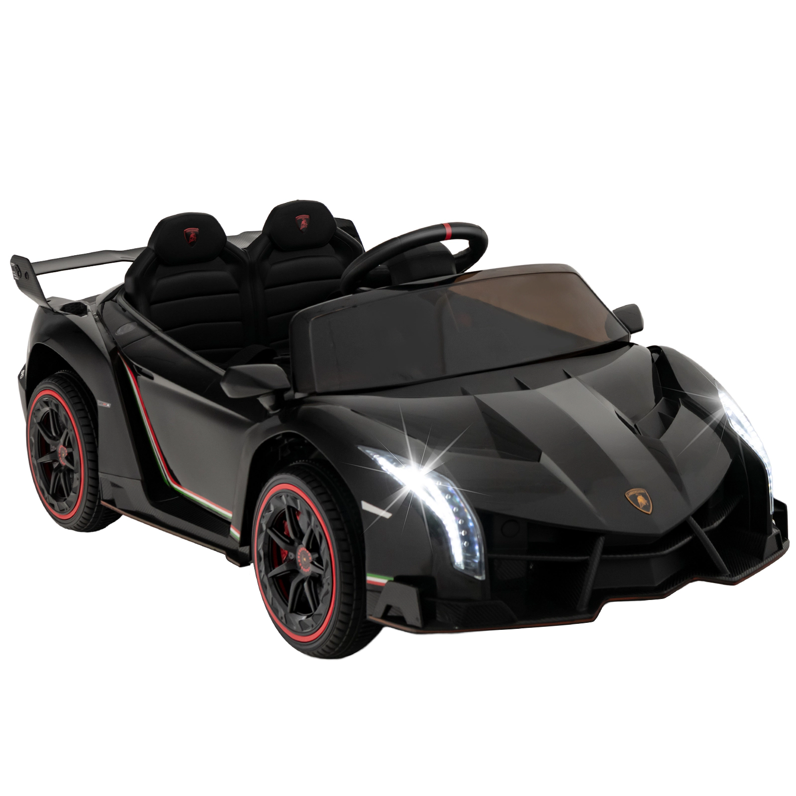 Glintex 12V 4WD Kids Sports Car with Hydraulic Doors and 3 Remote Speeds