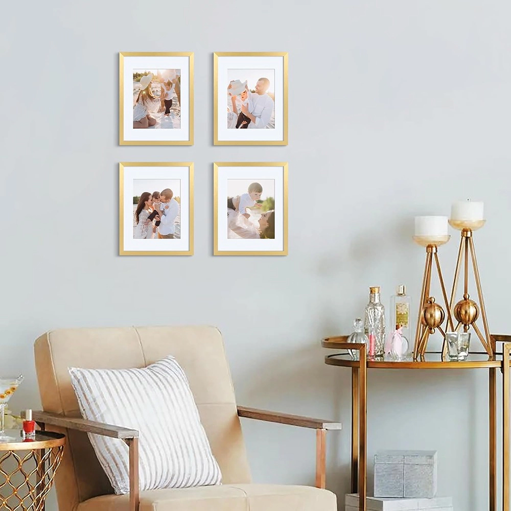 ACPJR 11x14 Gold Picture Frames, Set of 5, Gallery Wall Frames