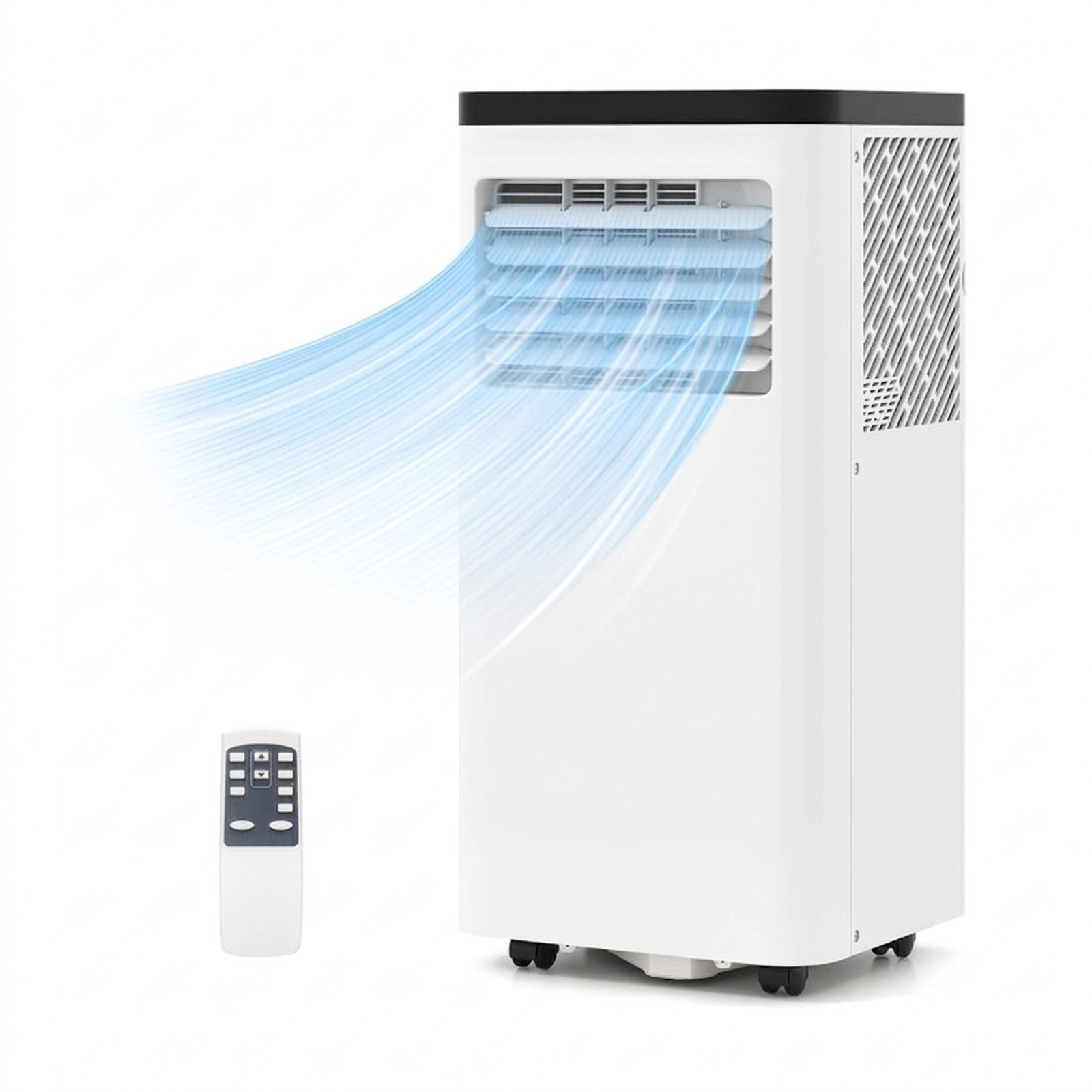 SUGIFT 8000 BTU 3-in-1 Air Conditioner Floor AC Unit Fan and Dehumidifier 165 CFM for Rooms up to 350 sq ft White