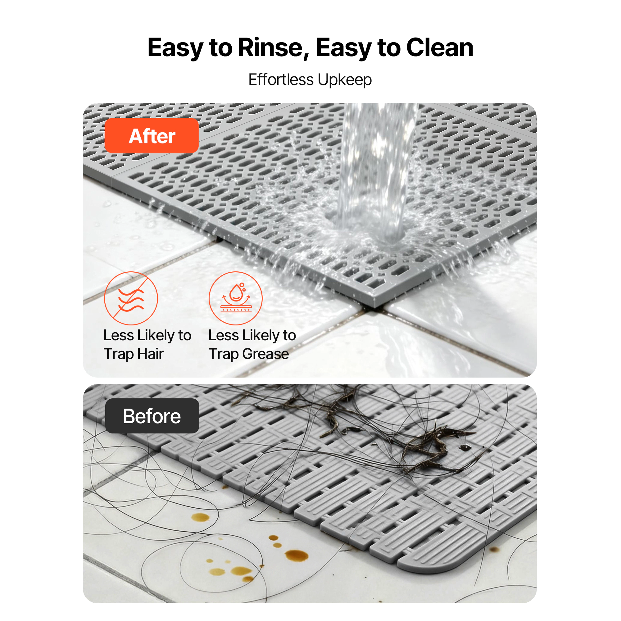 HONGGE Drainage Mat PVC Non Slip Commercial Floor Mat Wet Area Water Drain Splash Matting Hollow Doormat Roll for