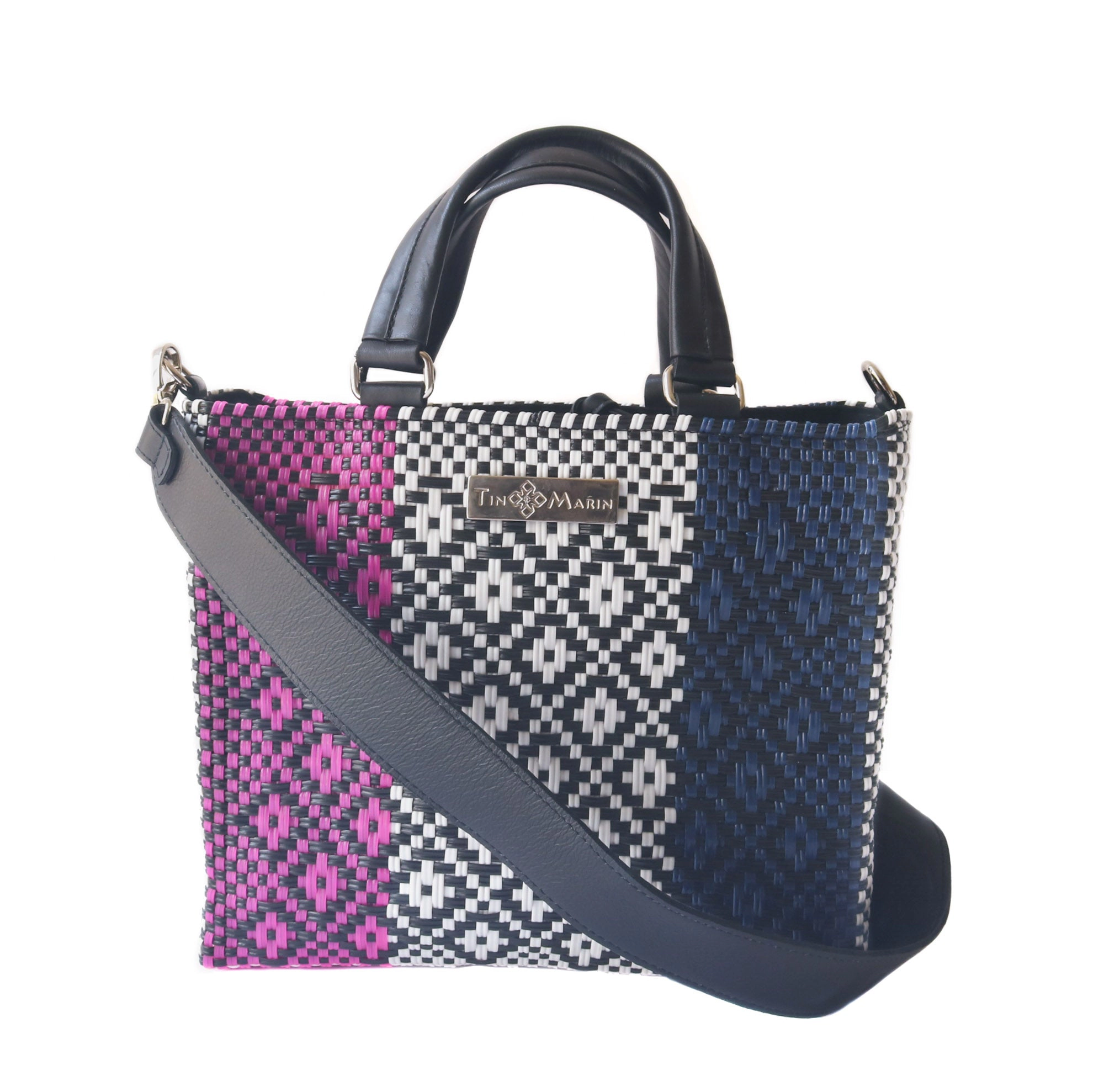 Tin Marin Bloom Woven Crossbody Drawstring Bag