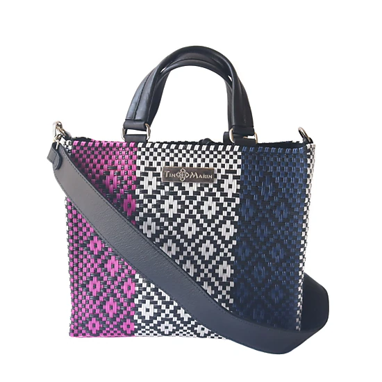 Tin Marin Bloom Woven Crossbody Drawstring Bag