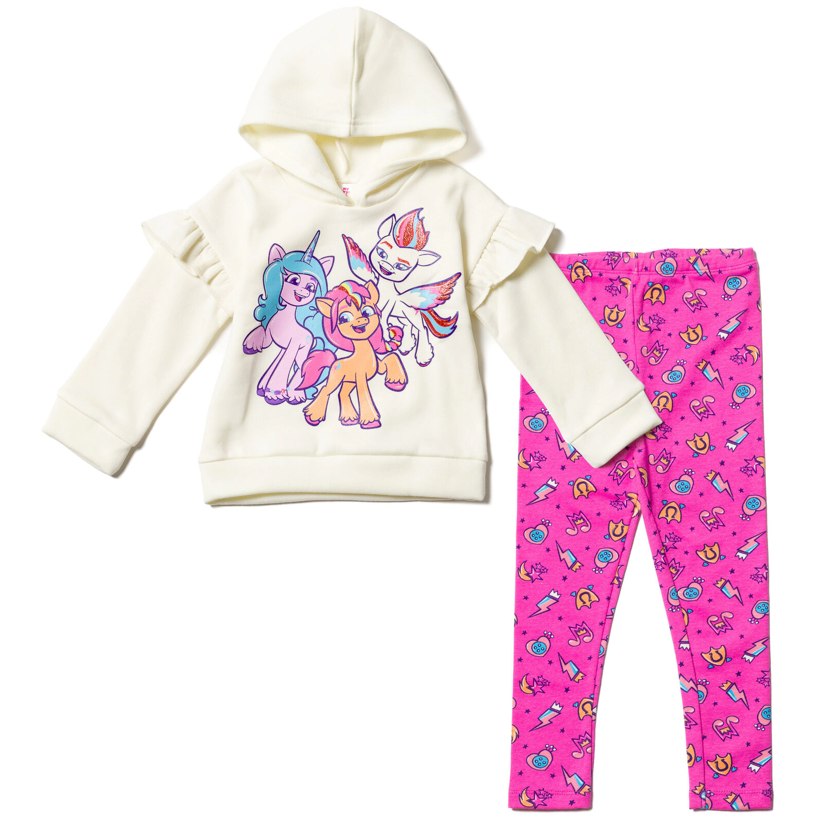 My Little Pony Girls' 2-Piece Fleece Hoodie and Leggings Set