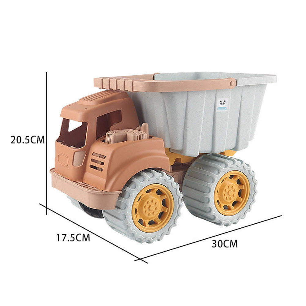 MyKids-USA Wheat Straw Beach Construction Truck - Medium Blue