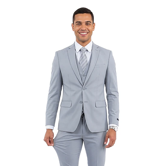 ZeGarie Men’s Slim Fit 3 Piece 4 Way Stretch Suit Set
