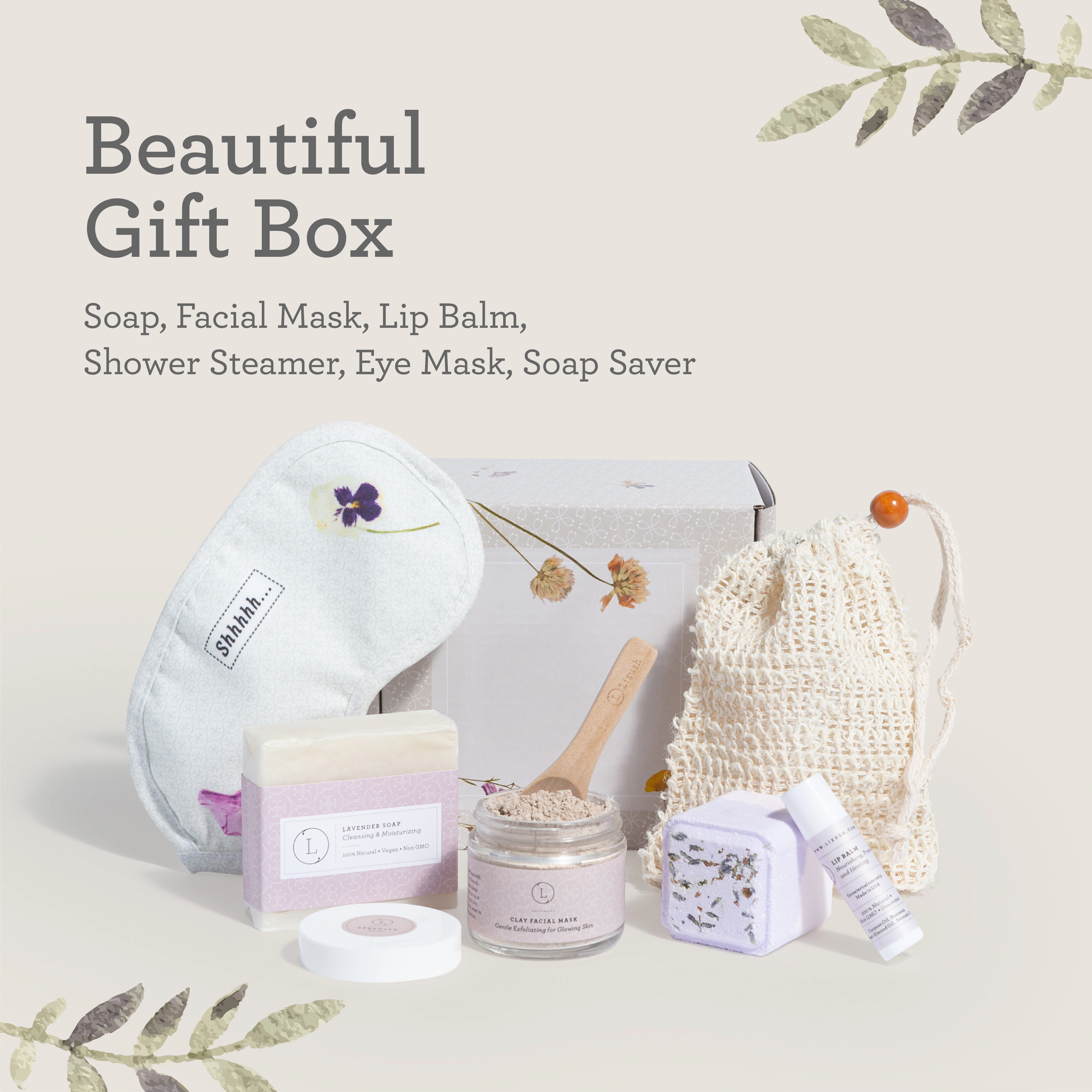 Lizush Lavender Bath and Body Gift Set