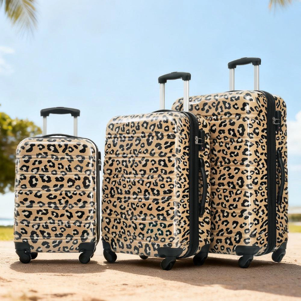 Hivvago Hardshell Luggage Sets 3 pcs Spinner Suitcase with TSA Lock Lightweight-20'+24'+28' Luggages