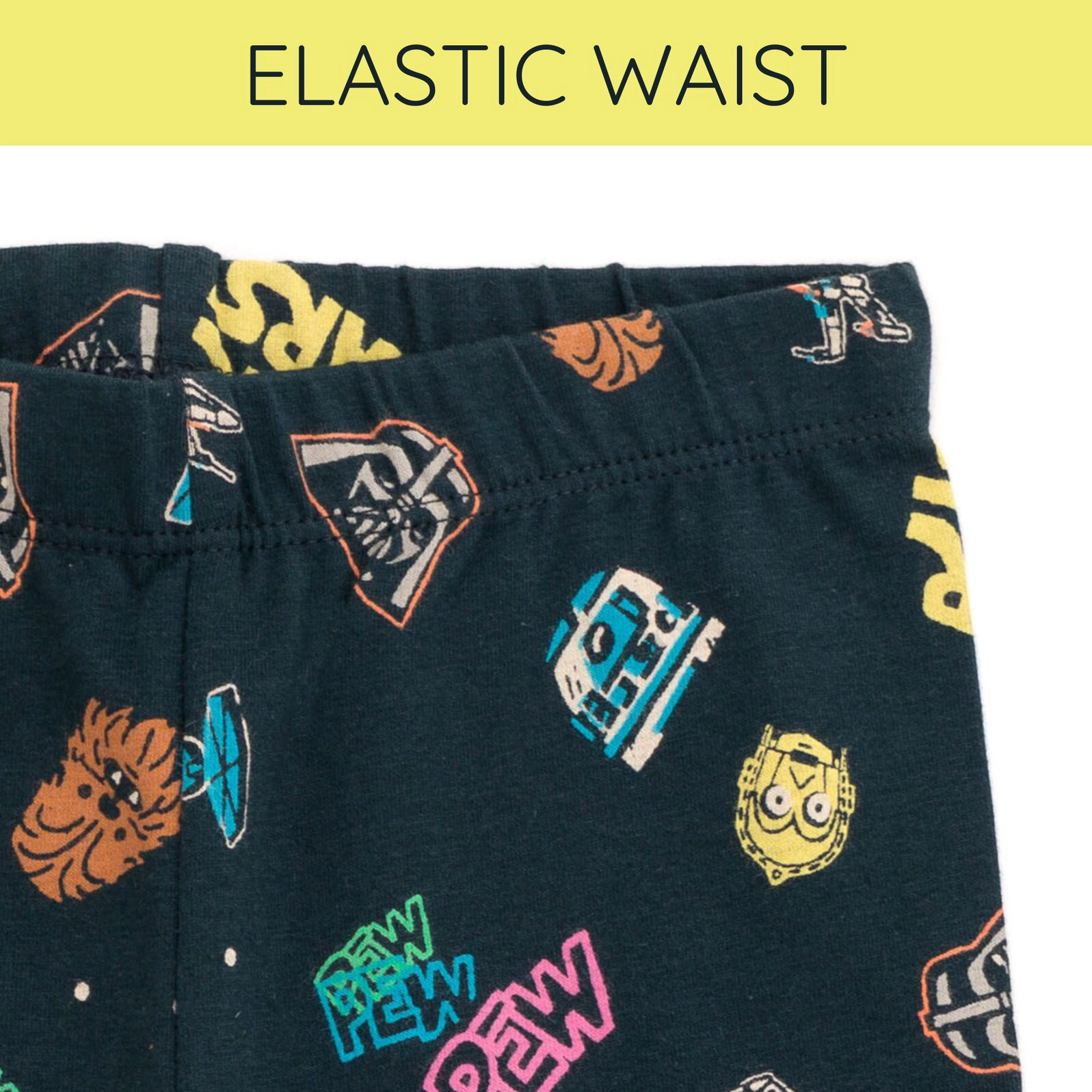 Star Wars Girls' 2-Piece Cropped Tee and Bike Shorts Set