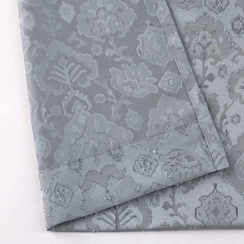 Kate Aurora Regency Collection Raised Jacquard Damask Grommet Top Curtains