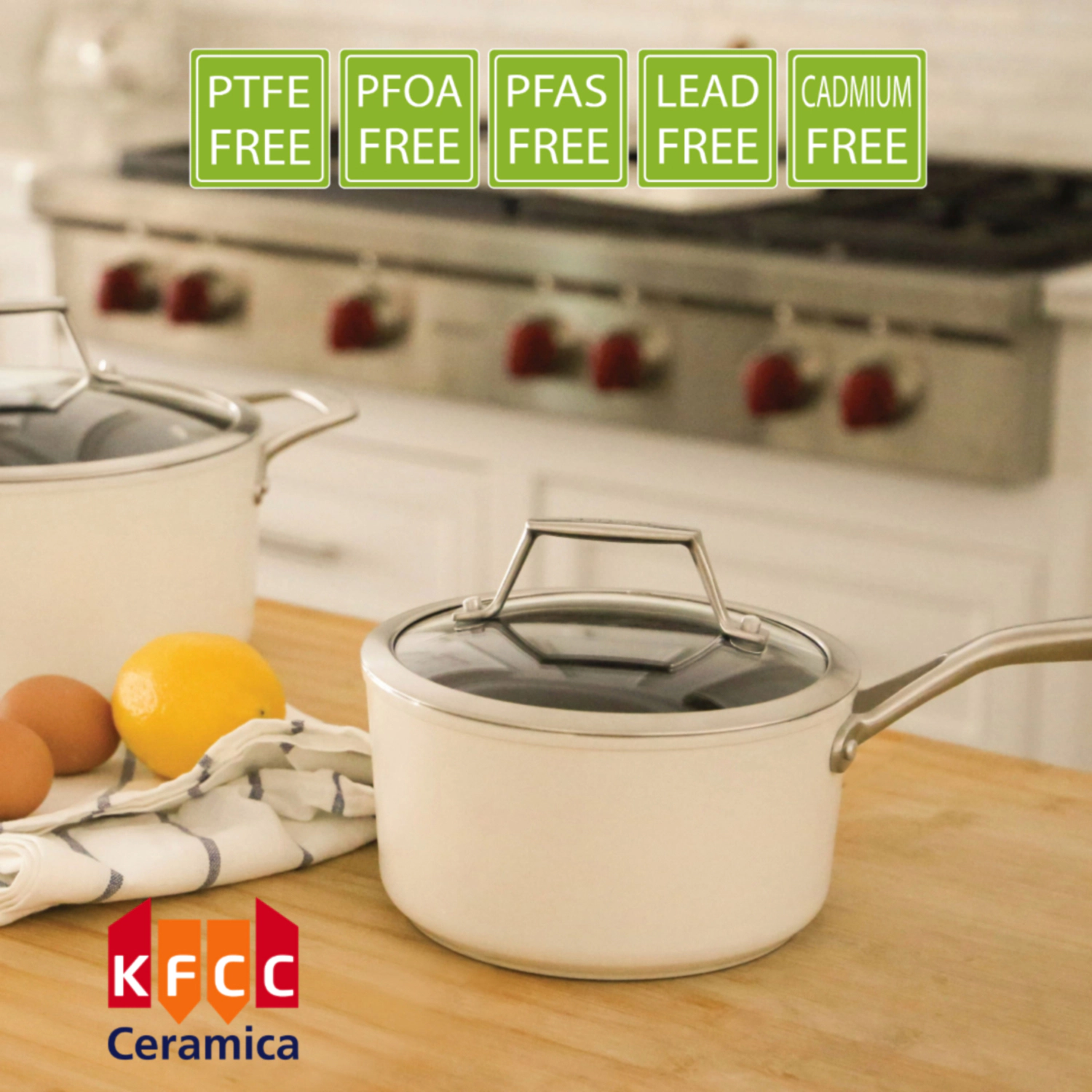 TECHEF - ValenCera - 2 Quart Saucepan with Cover