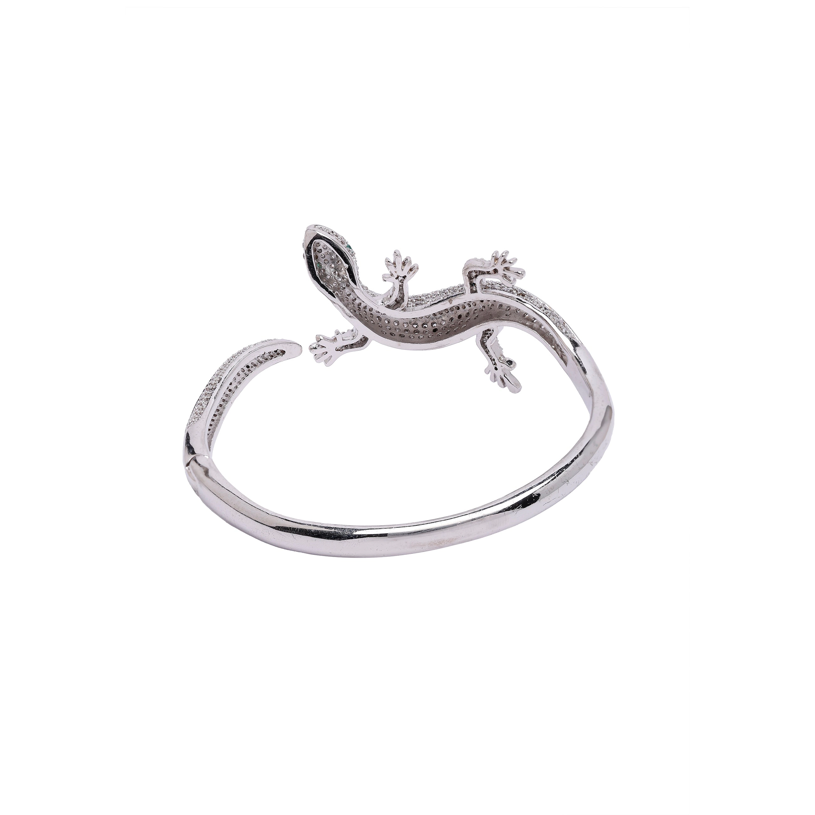 AGP PARIS Womens Diva Lizard Cuff Bracelet