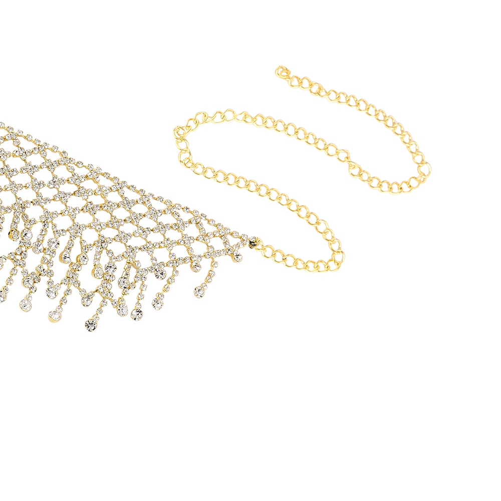 SOHI Women's Crystal Choker Necklace