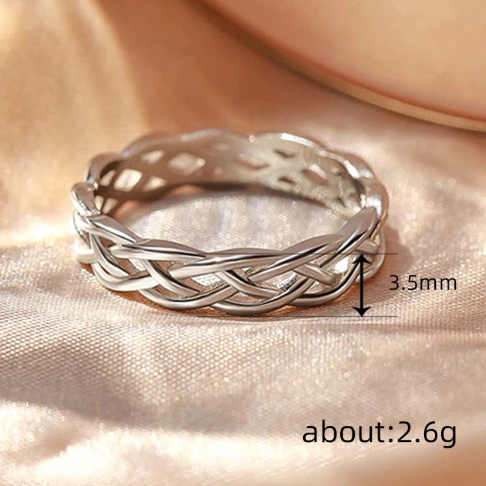Celtic Knot Eternity Band Ring Classic Stackable Rings