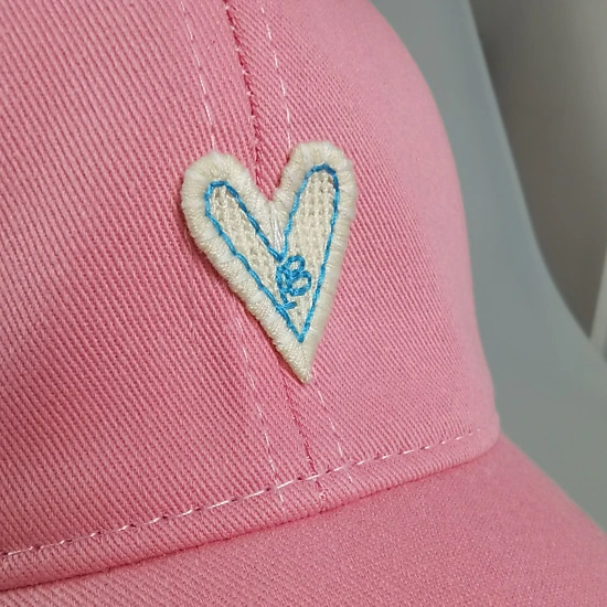 Anna-Kaci Women's Heart Embroidered Baseball Cap Low Bun Soft Cotton Trucker Hat
