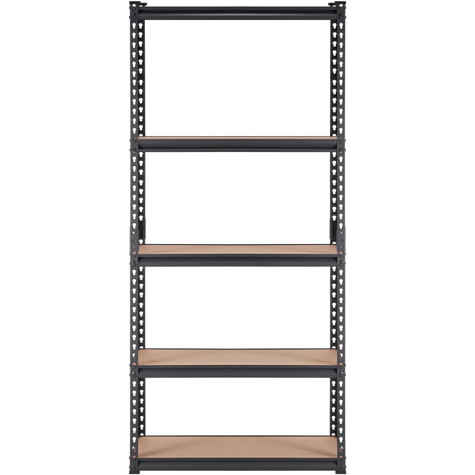 HONGGE 5-Tier Adjustable Garage Shelving Unit, 35 x 18 x 71 Inch Heavy Duty Metal Rack, Holds 2000 lbs, Black