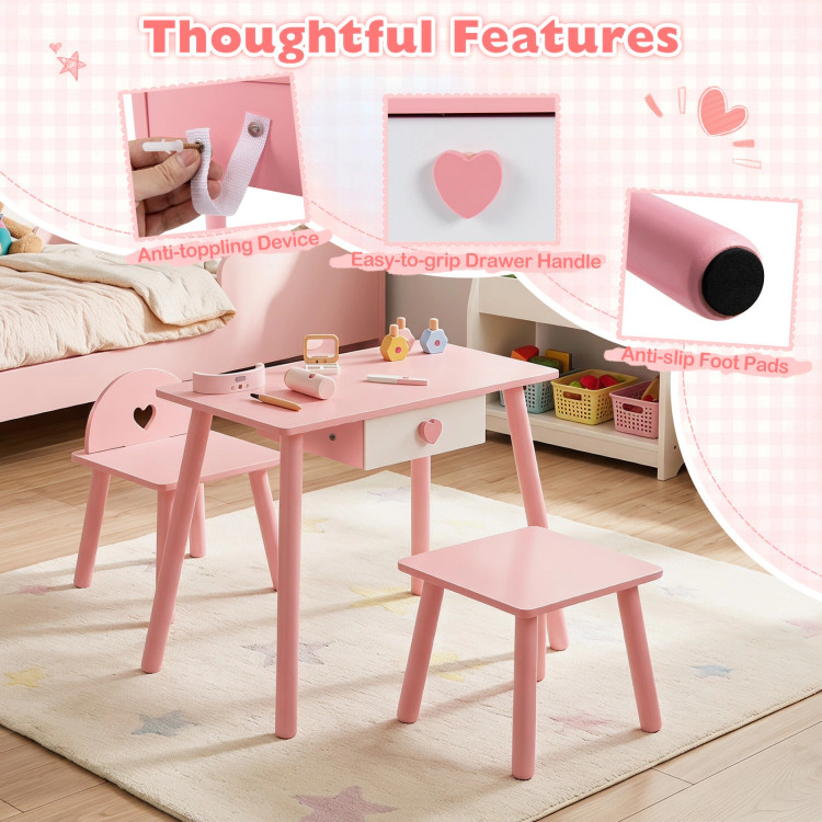 Hivvago Kids Pretend Nail Salon Playset With Wooden Toddlers Makeup