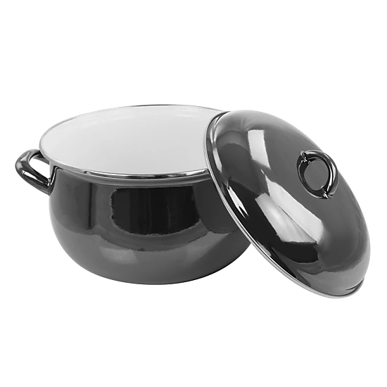 Gibson 6.5 Quart Steel Casserole with Lid