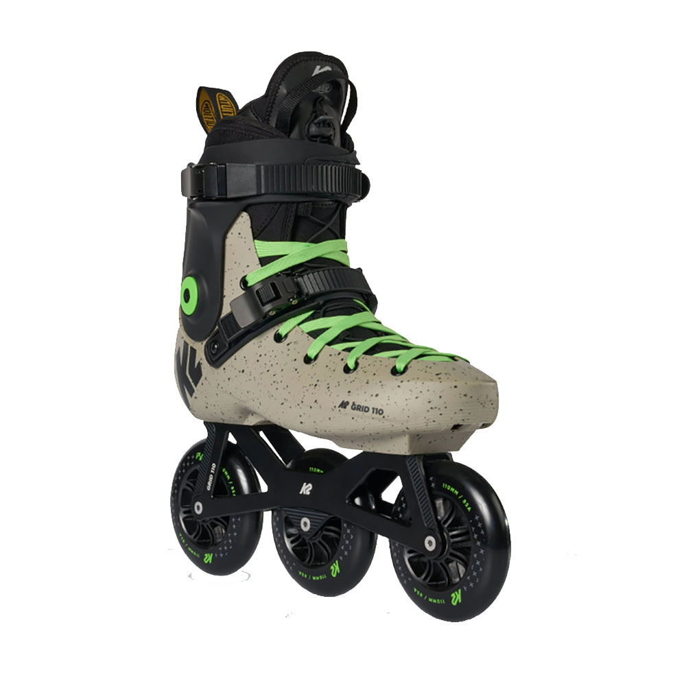 K2 Grid 110 3 Wheel Inline Skates for Men Women Adult - Unisex Urban Street Fitness Roller Skate Blades