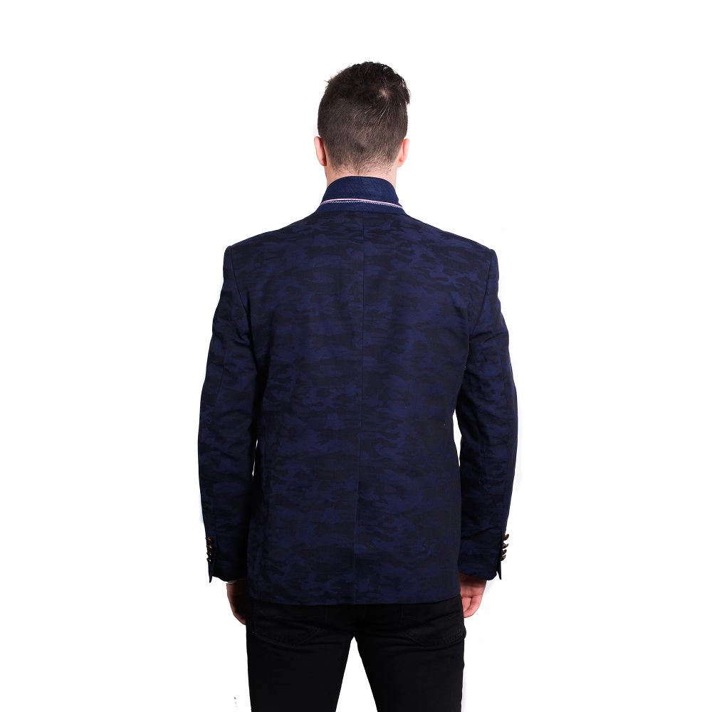 Elie Balleh Men's Slim Fit Camoflage Sports Coat Jacket