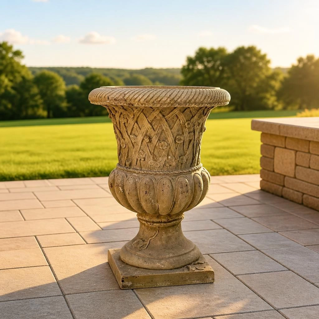 WOW PIONEER Tall Round Decorative Planter