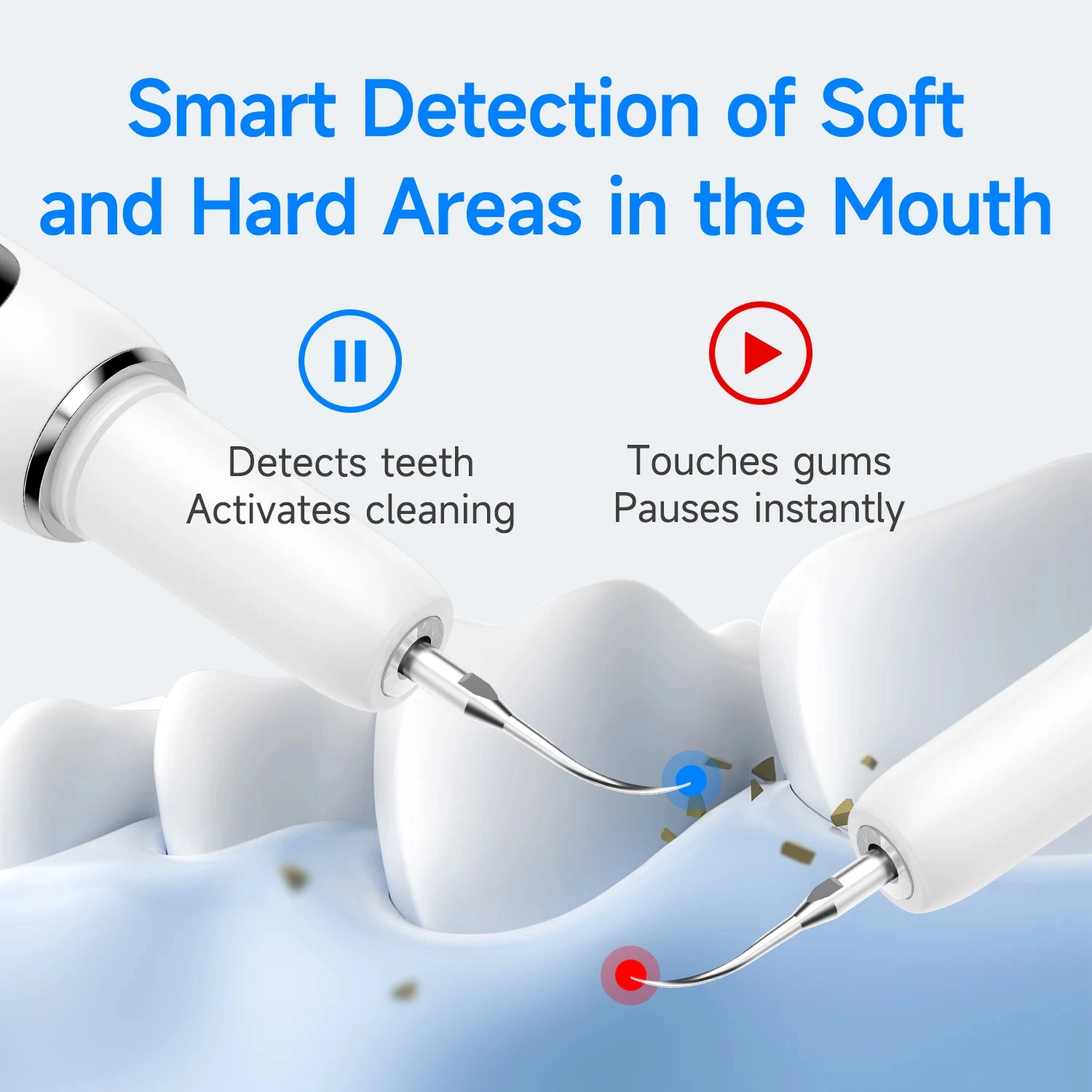 Curvy Moon T6 Ultrasonic Tooth Cleaner - Smart Dental Plaque Remover