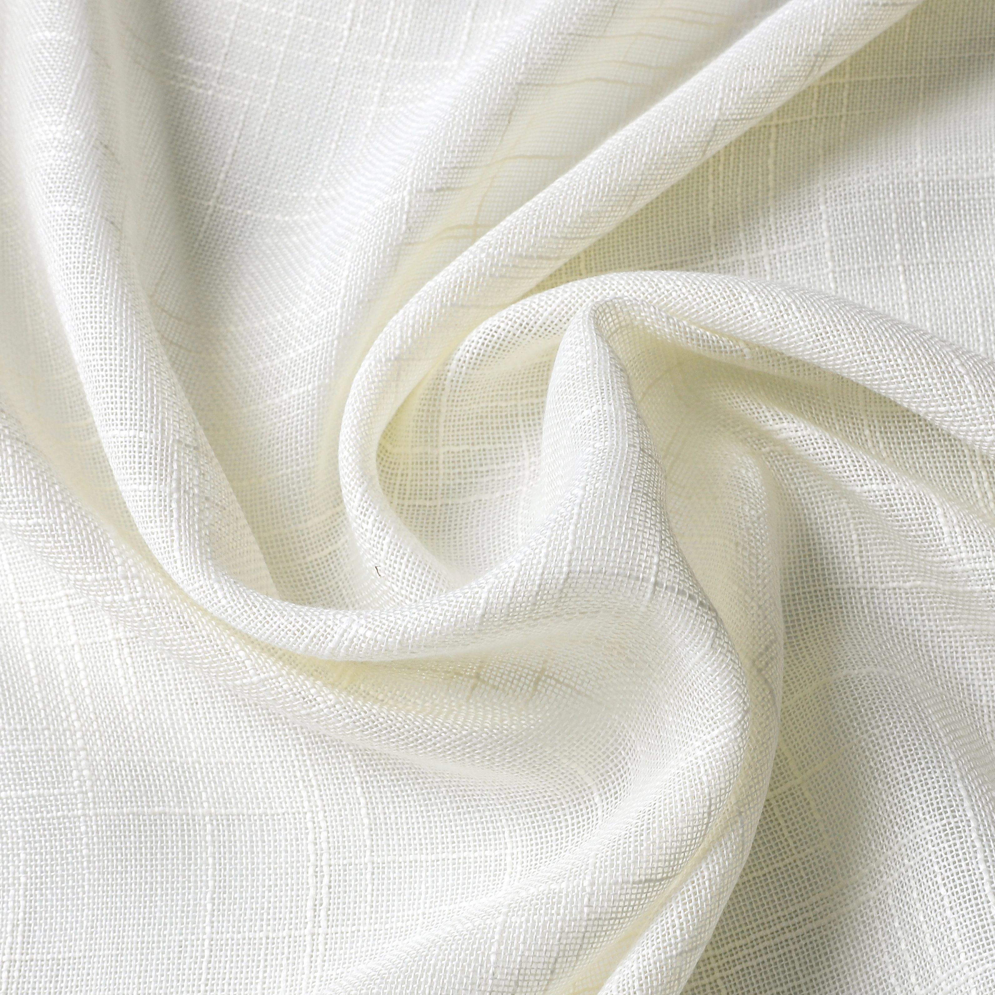 Kate Aurora 2 Pack Lux Thread Premium Woven Grommet Top Sheer Curtain Panels