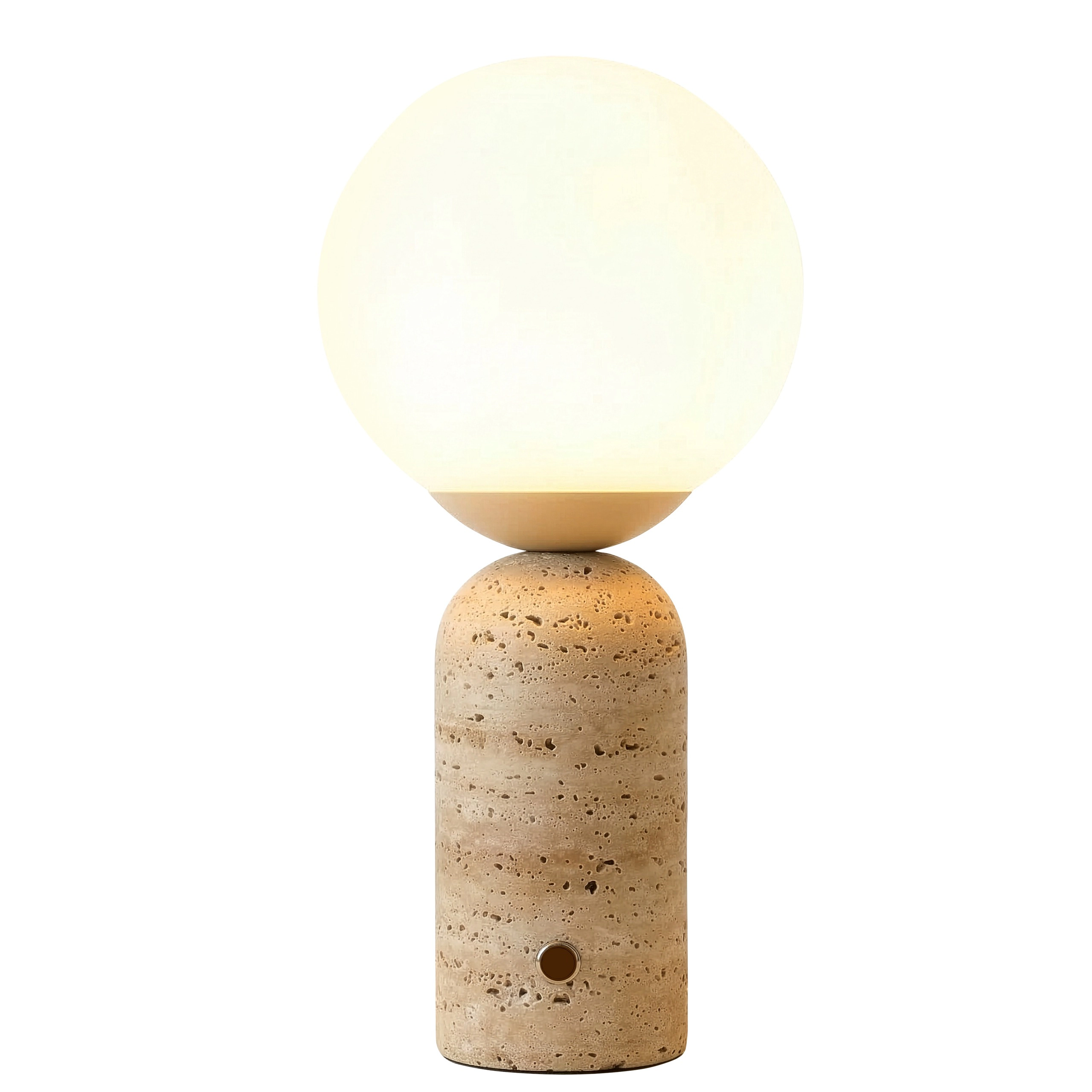 Brightech Mila Tall Glass Marble Table Lamp