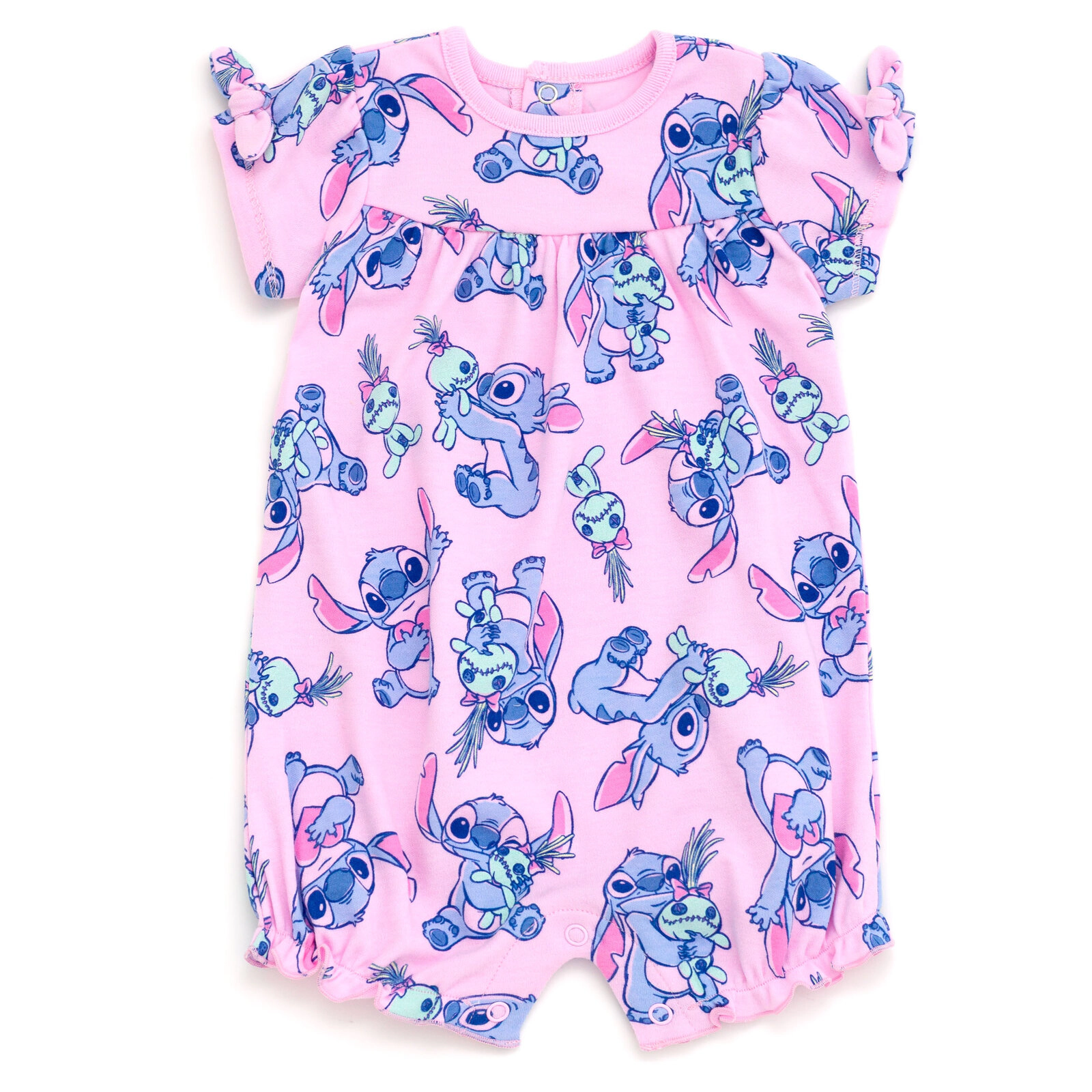 Disney Baby Girls' 2-Pack One Piece Bubble Rompers