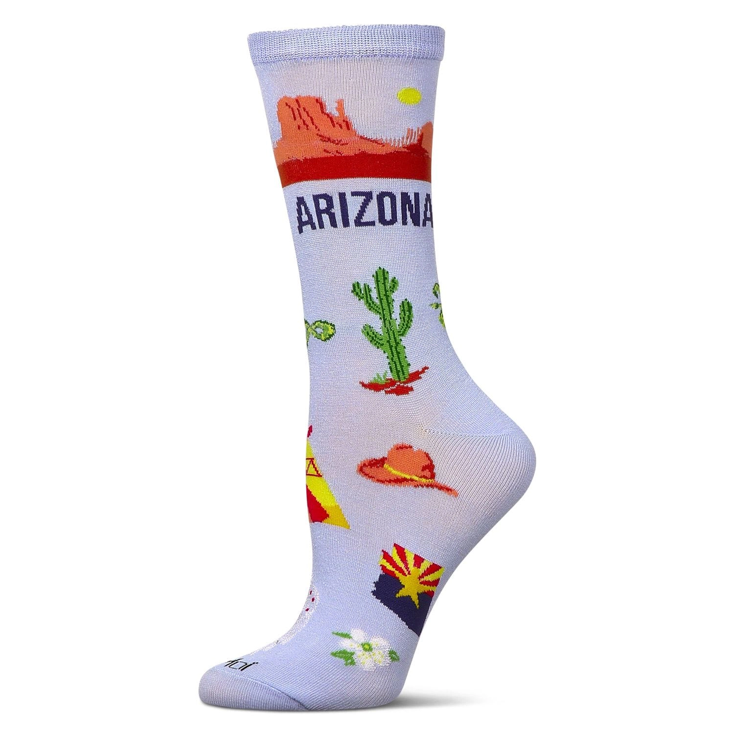 MeMoi Women's Arizona Rayon from Bamboo Crew Socks