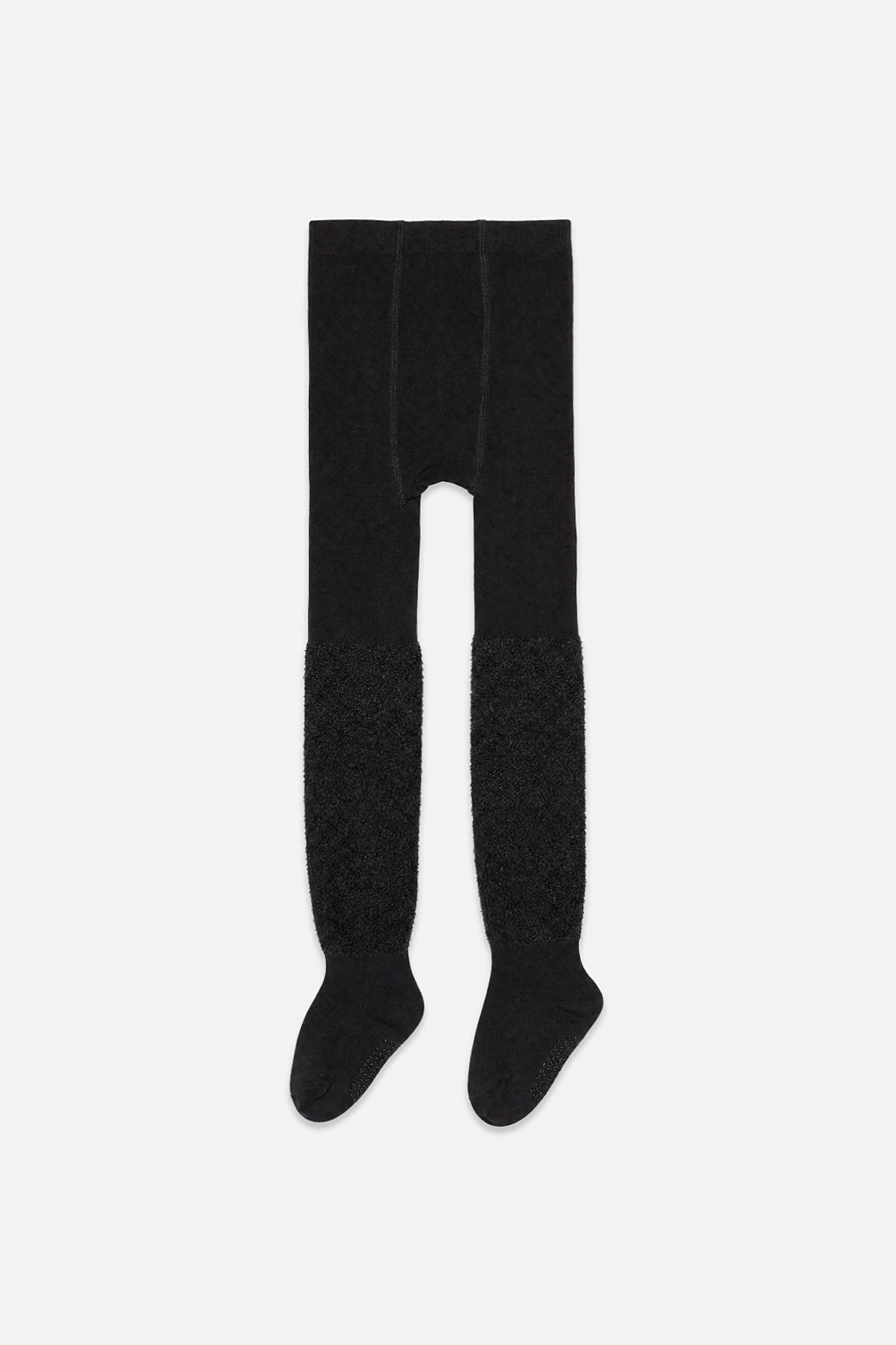 Deux par Deux Girls Knit Fur-Textured Tights
