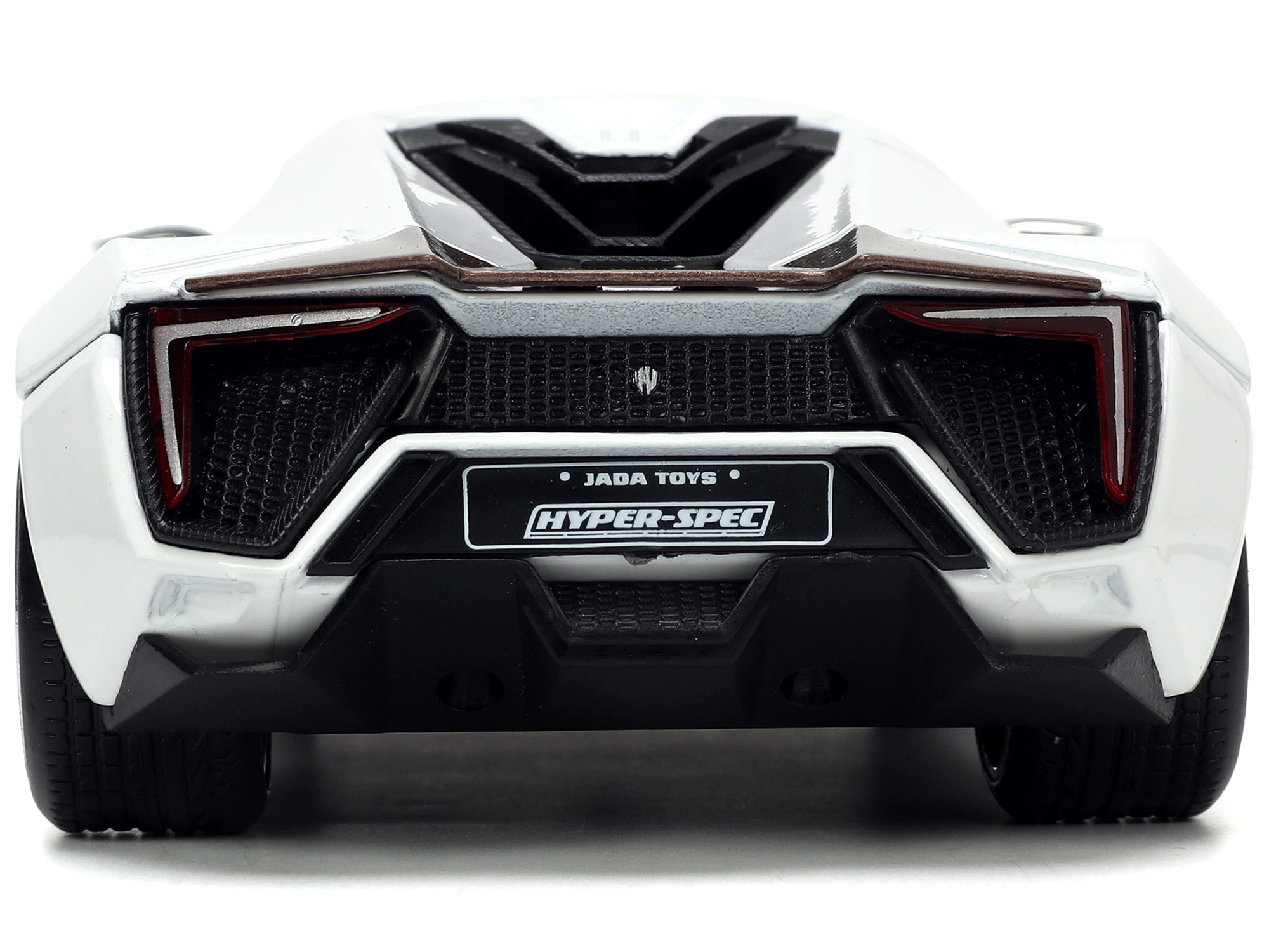 Jada Lykan Hypersport White with Bronze Metallic Rear Spoiler "HKS" "Hyper-Spec" Series 1/24 Diecast Model Car by Jada