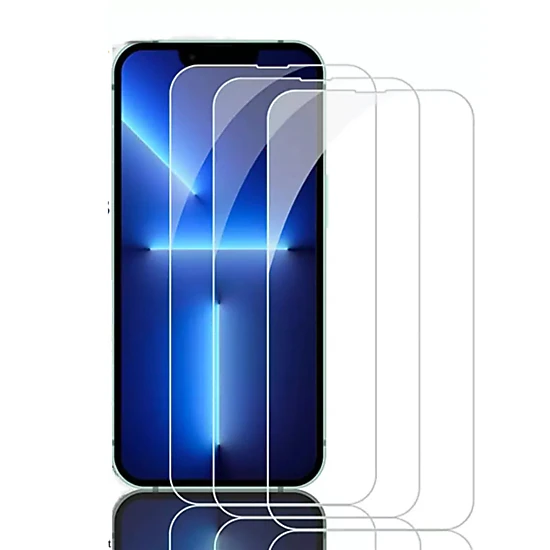 Qixxronics Screen Protector for iPhone 13 Pro Max (6.7 inch) Anti-Scratch Self-Adhere 3PCS Tempered Glass
