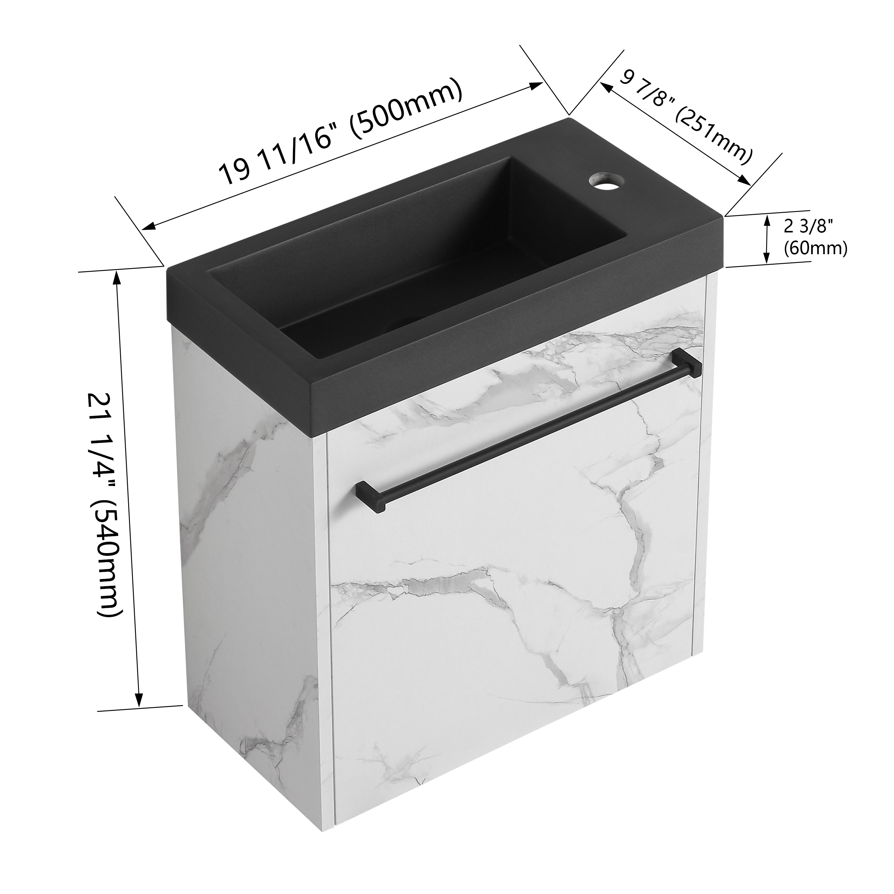 ELEMENT ACE Plywood Floor Standing Bathroom Storage Cabinet