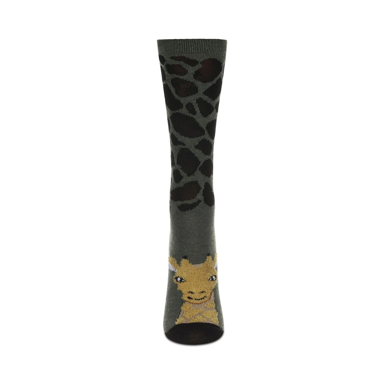 MeMoi Women's Foot Pet Giraffe Crew Socks