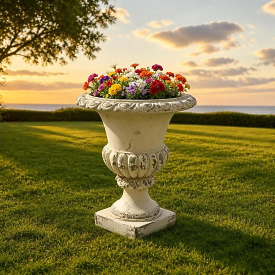 WOW PIONEER Tall Magnesium Oxide Garden Planter
