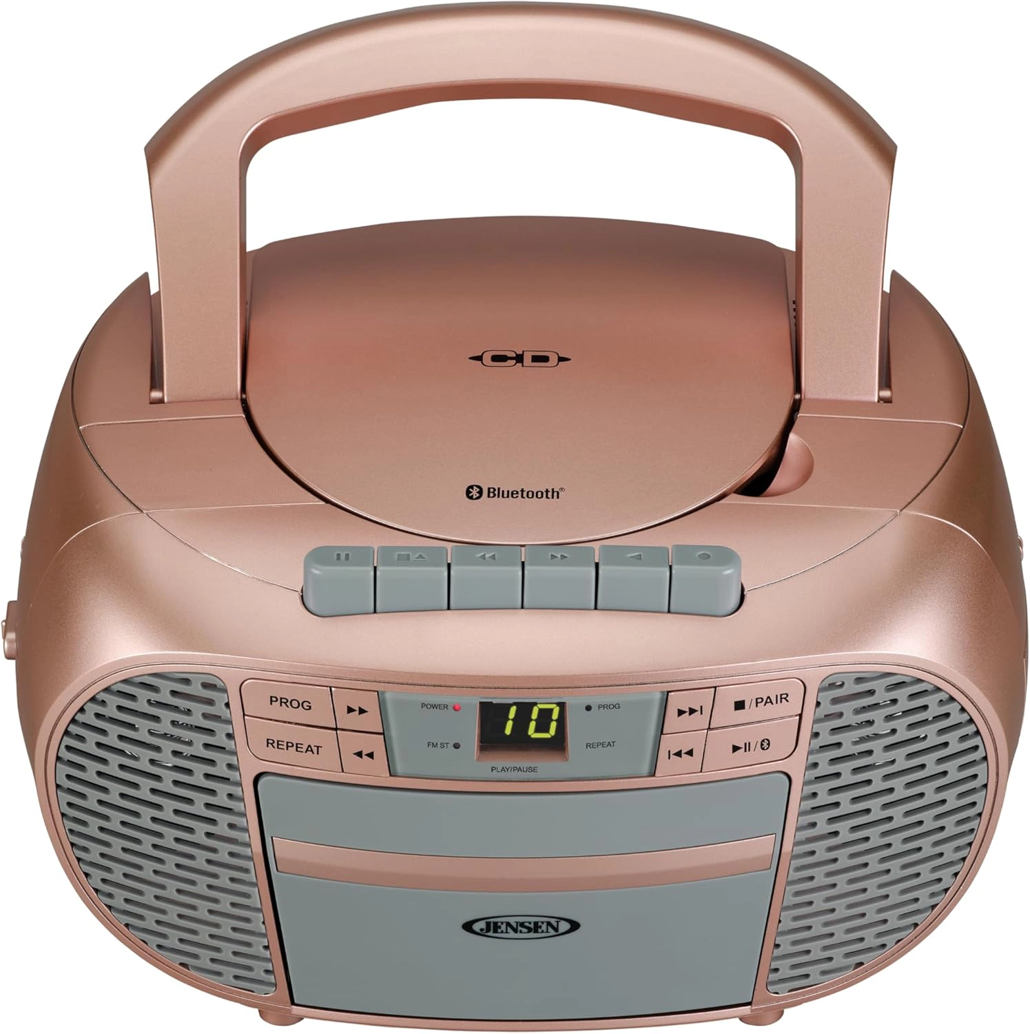 Jensen Portable Bluetooth CD Stereo System with AM/FM Radio CD-550BT