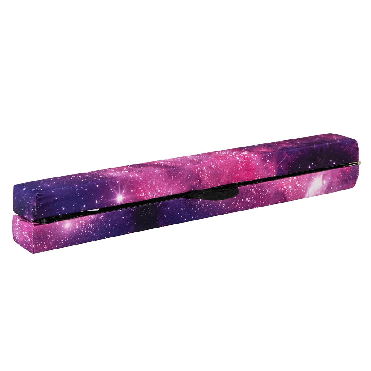 SUGIFT Pink 8-ft 160-lb Capacity Folding Gymnastics Balance Beam with Solid Wood Base and Two Carry Handles