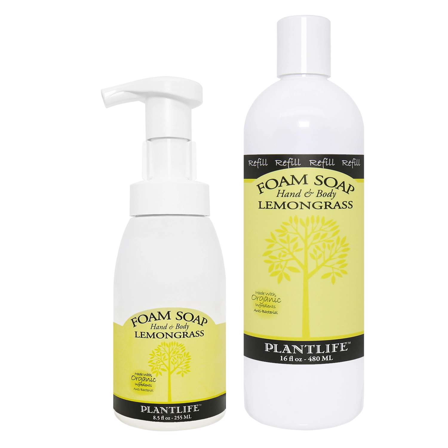 Plantlife Lemongrass Hand & Body Foam Soap Refill