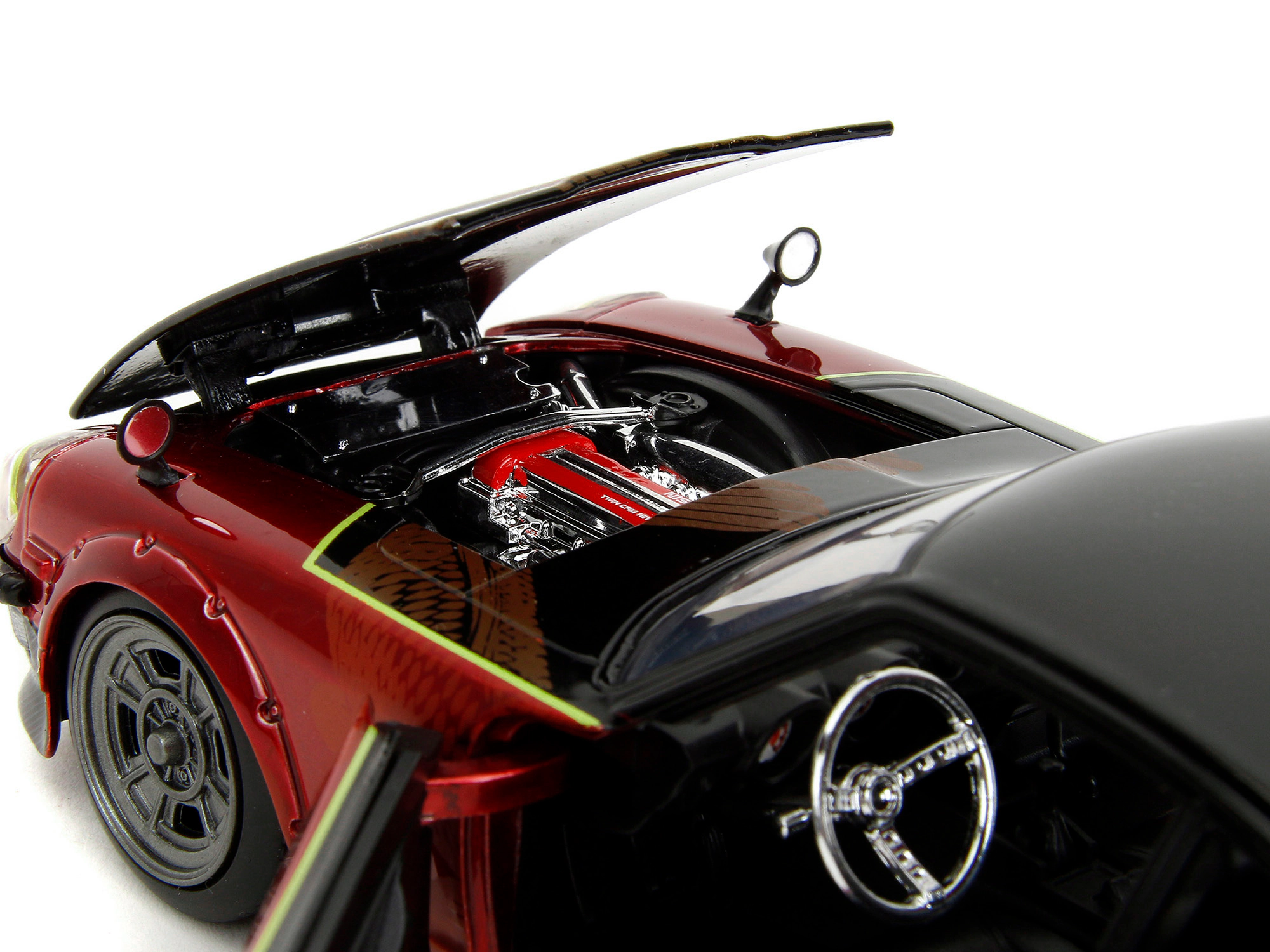 Jada 1972 Datsun 240Z Black and Red Metallic with Graphics "Fast X" (2023) Movie "Fast & Furious" Series 1/24