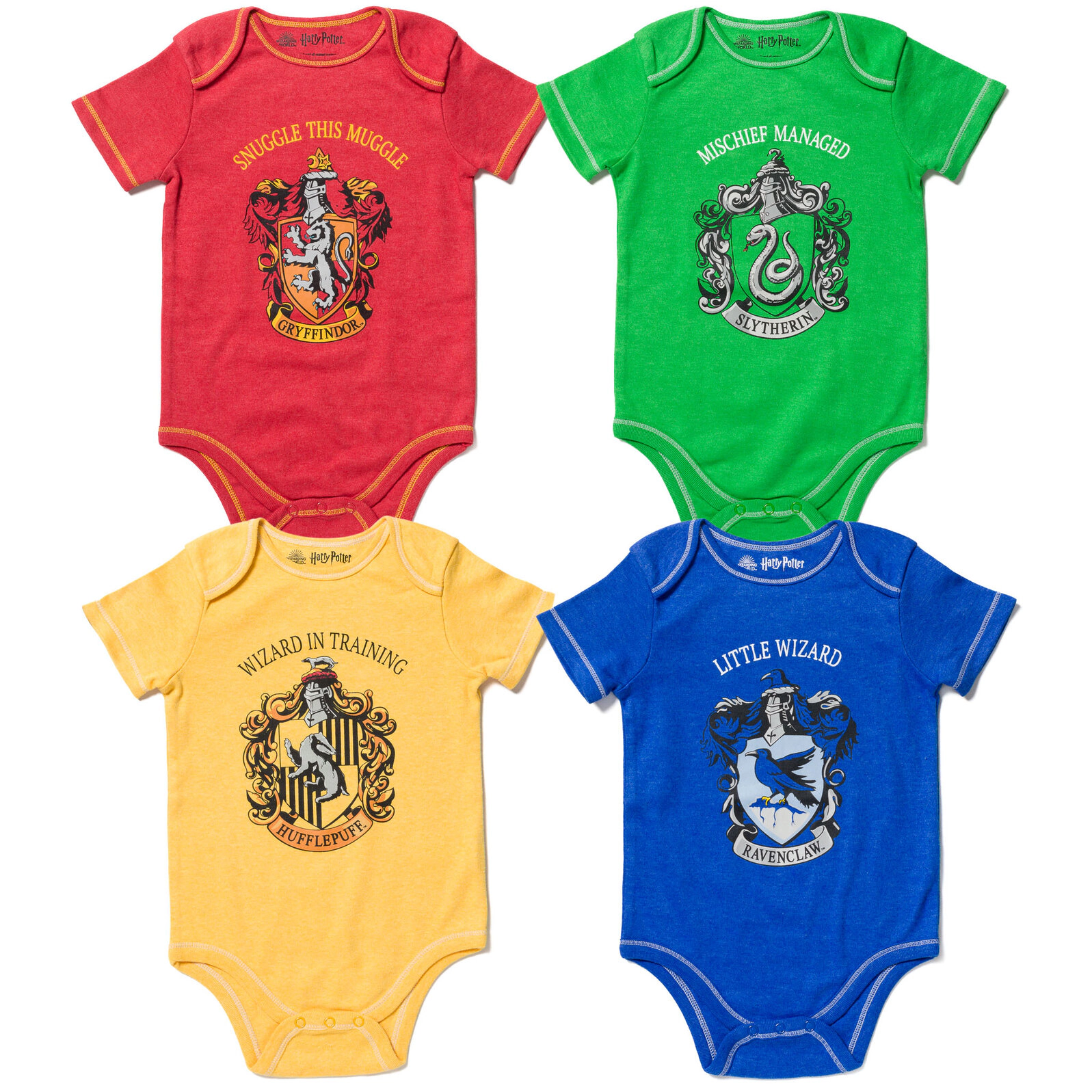 Harry Potter Baby 4-Pack One Piece Bodysuits