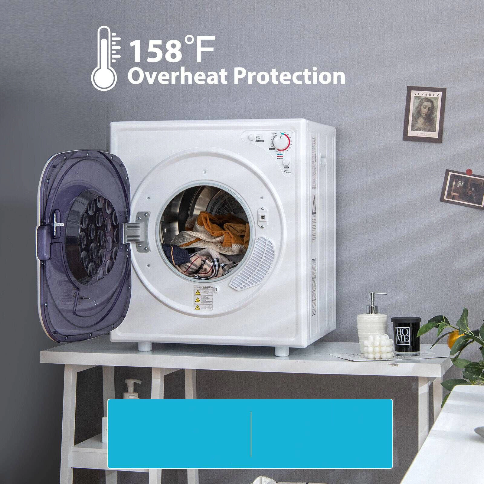 SlickBlue Unisex 13.2 Lbs Portable Electric Clothes Dryer