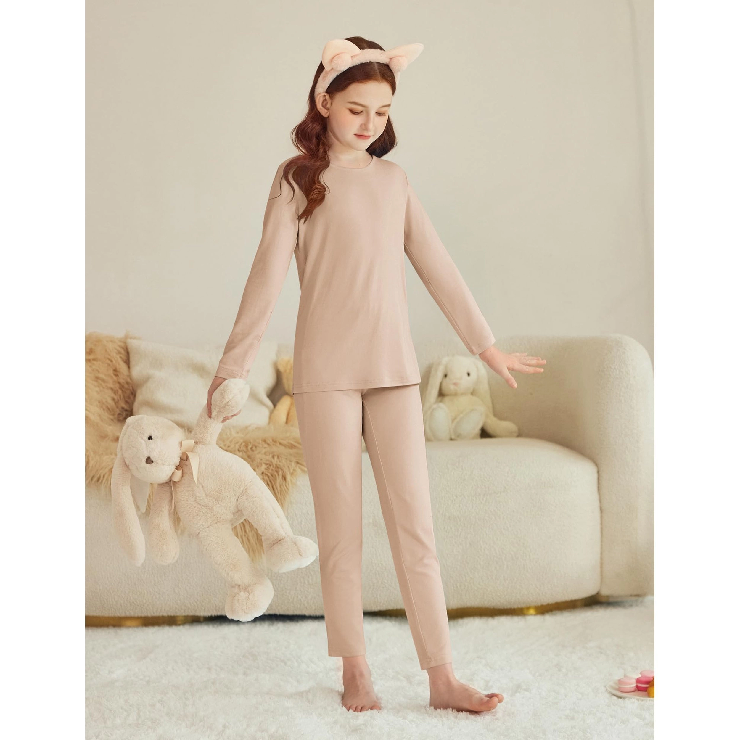 Arshiner Thermal Underwear For Kids Long Johns Base Layer Girls Sets