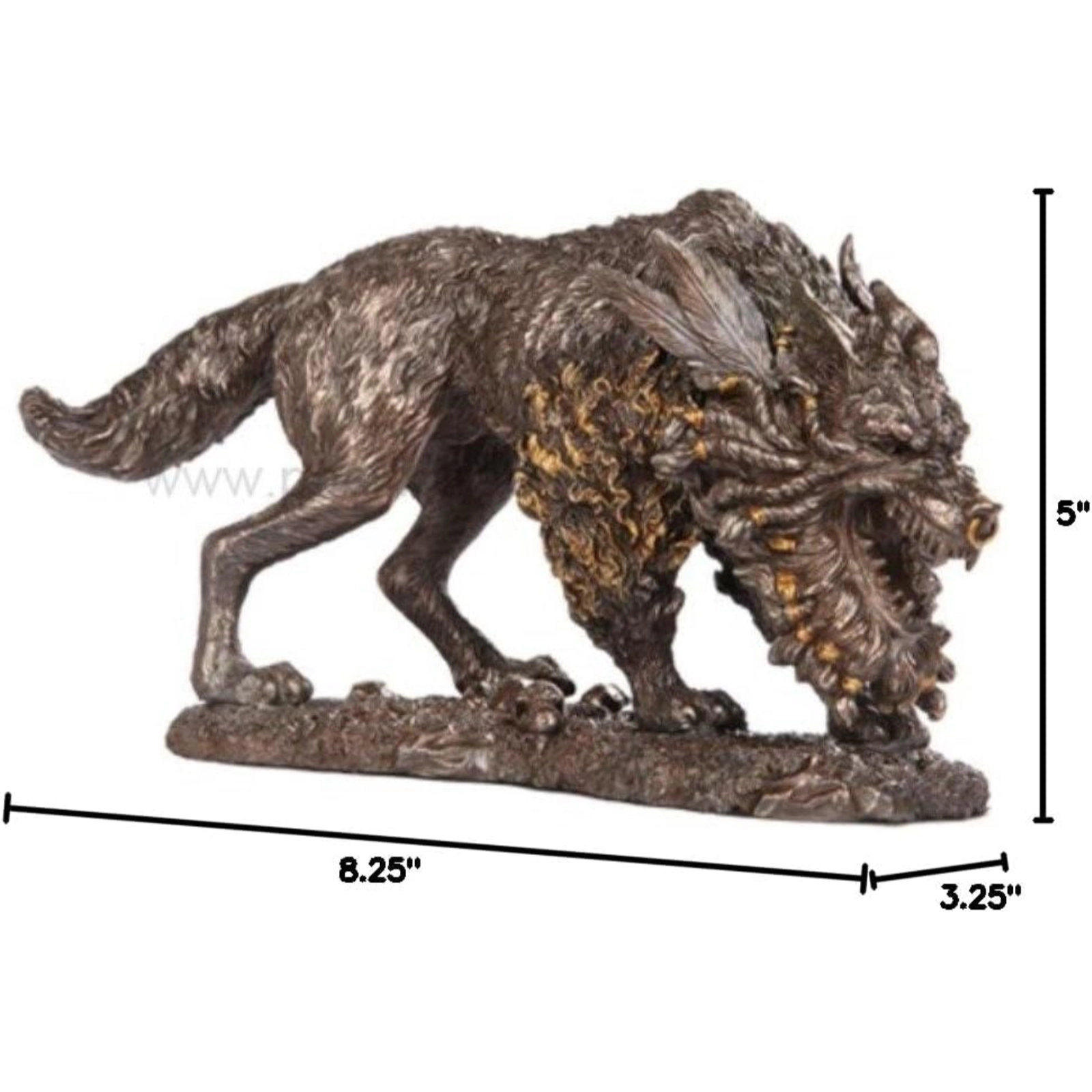 Pacific Giftware Fenrir Creature Mystical Beast Norse Mythology Statue Figurine 8.25 inch
