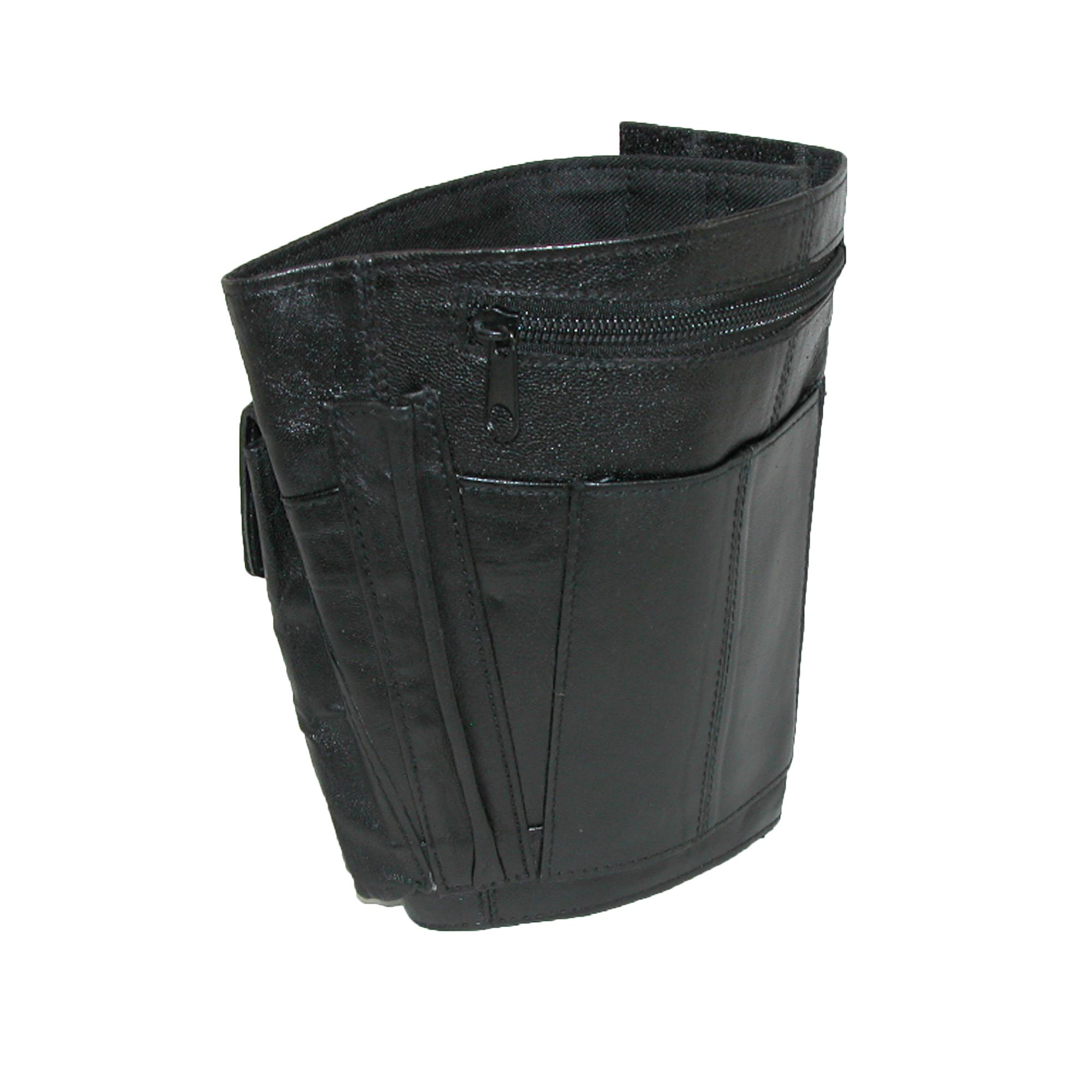 CTM Leather Travel Security Ankle Wallet