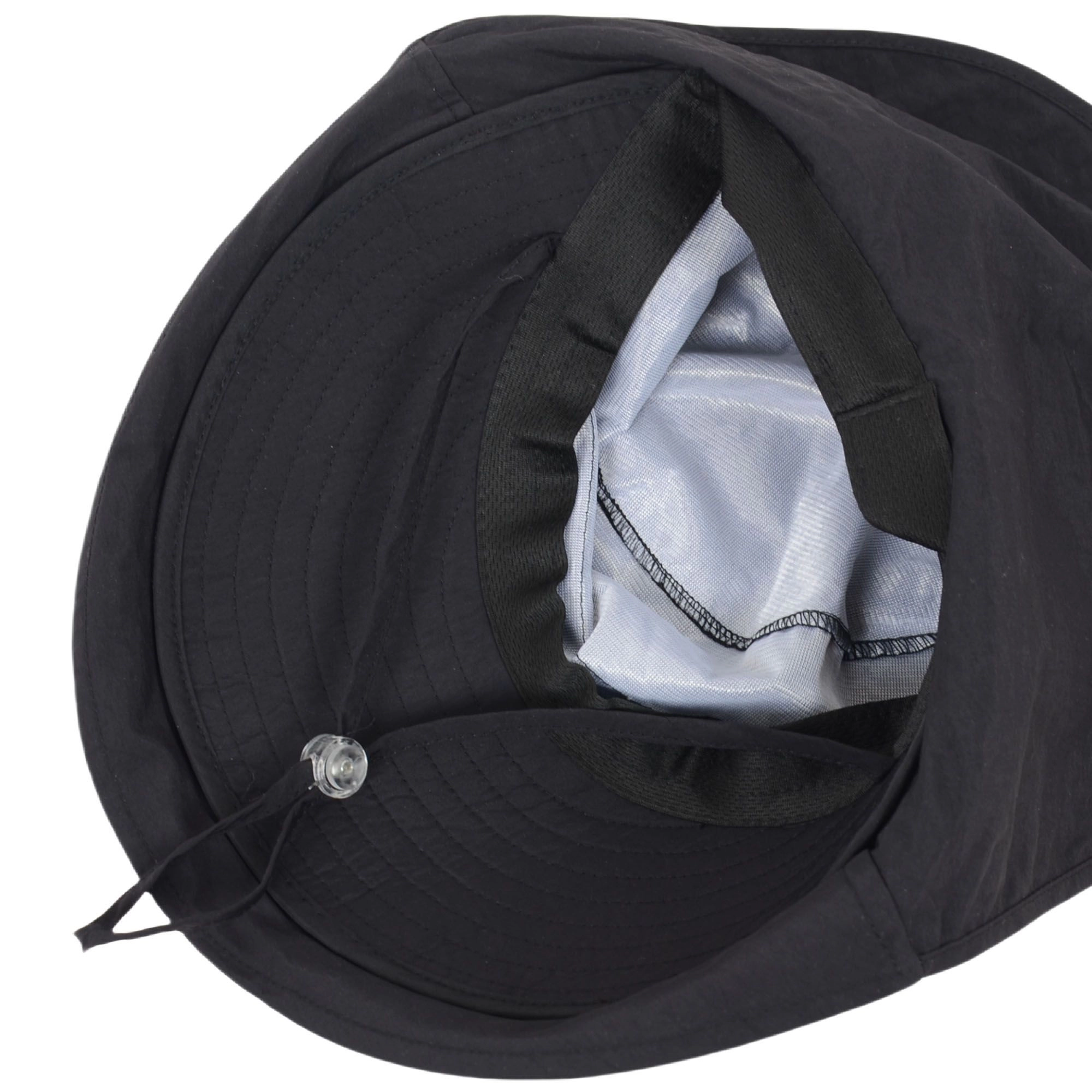 Anna-Kaci Womens Sun Hat Wide Brim Bucket Hats with Neck Flap and Ponytail Hole for Summer Beach Fishing Hiking