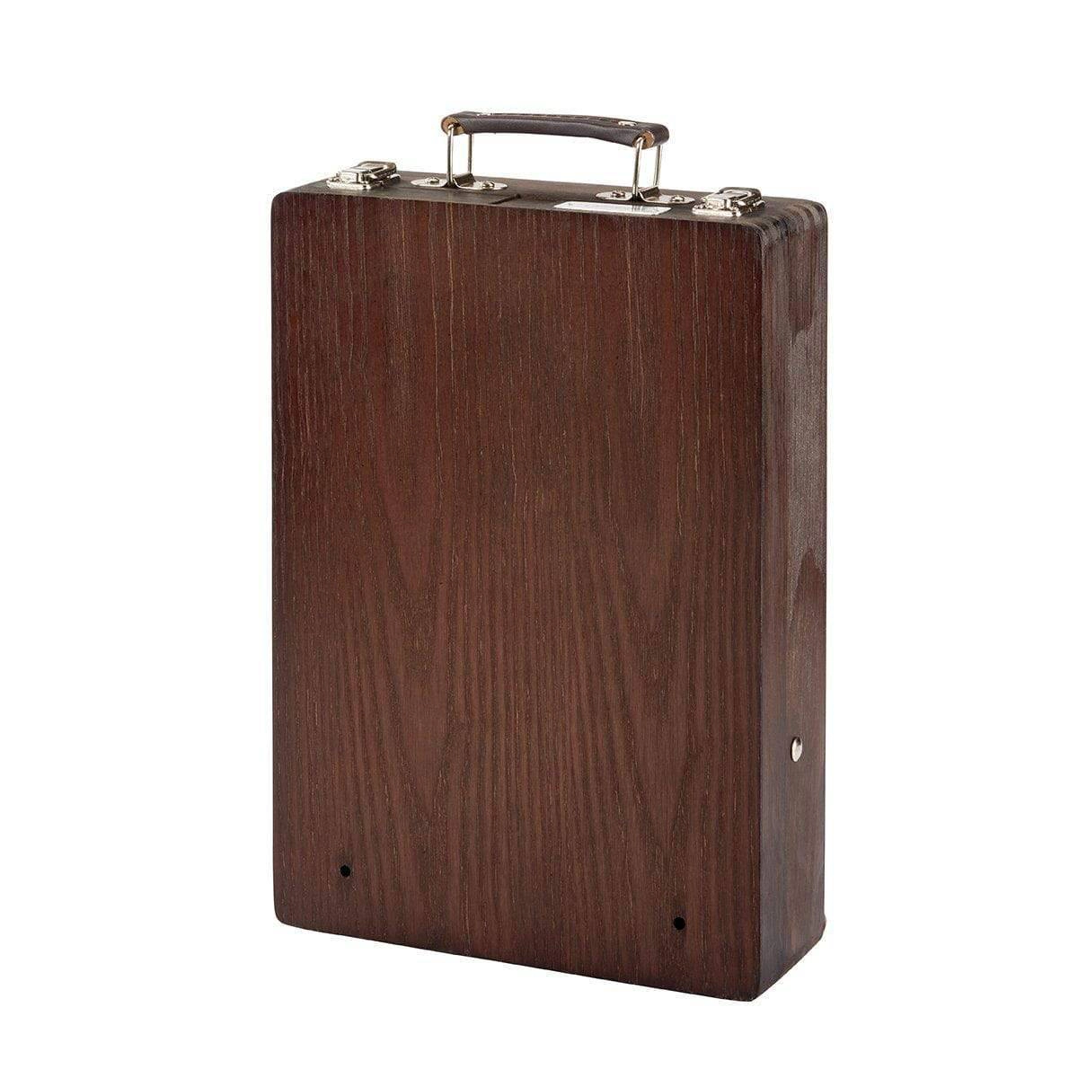 KINGART Wood Easel Art Box - Portable Adjustable Tabletop Sketchbox