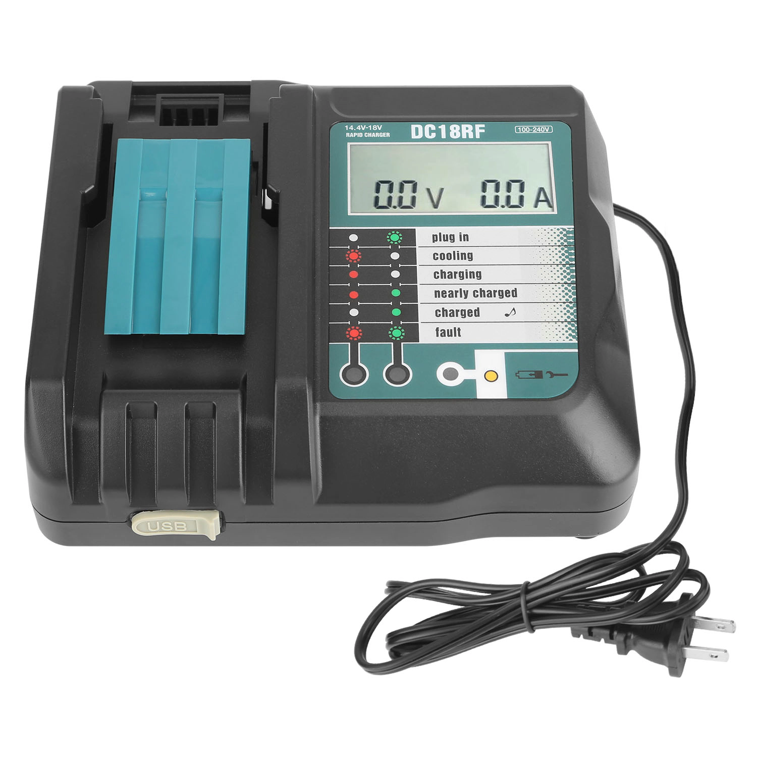 GBruno LCD Battery Charger For Makita 14.4-18V