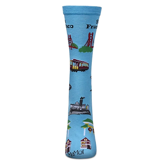 MeMoi Women's San Francisco Rayon From Bamboo Crew Socks