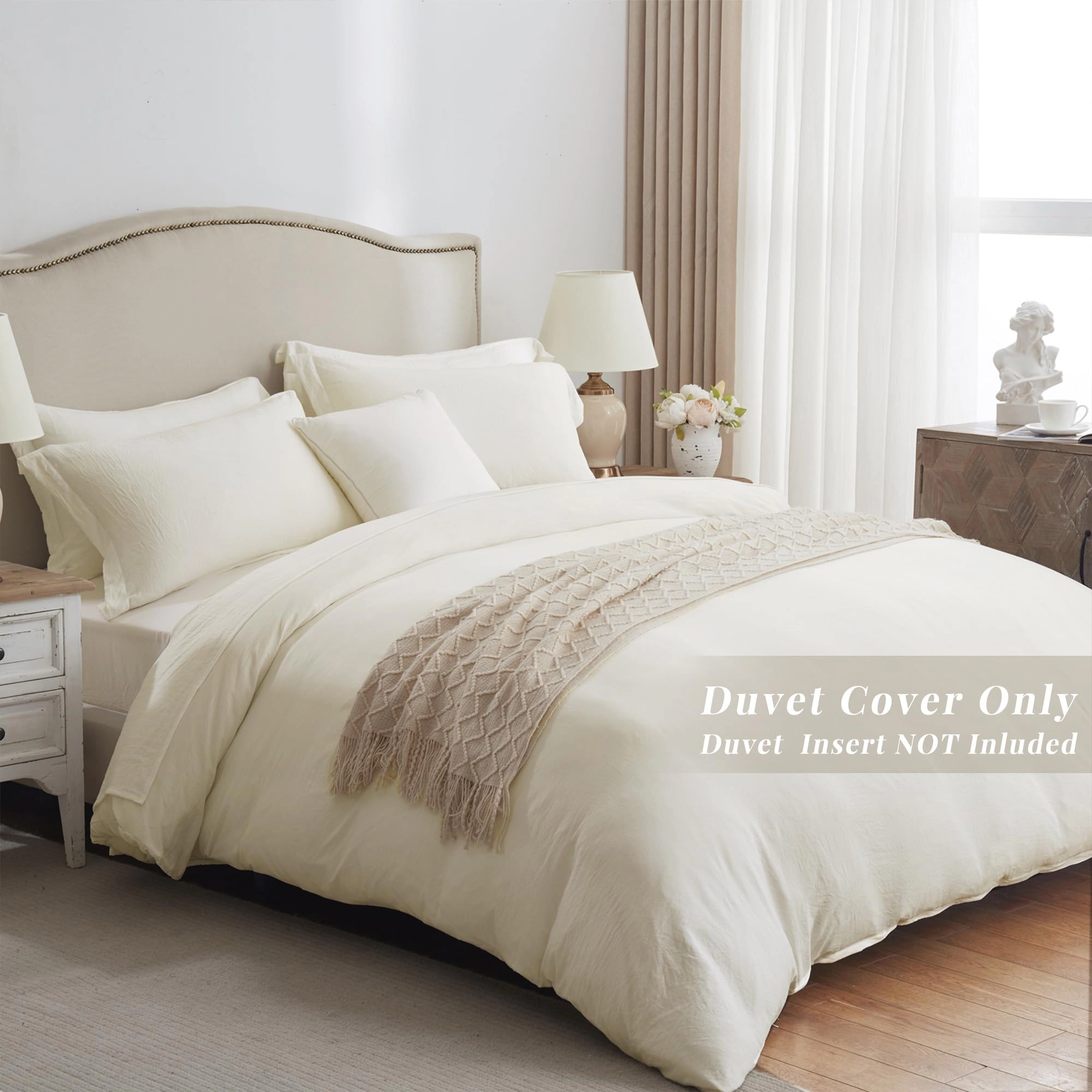 PUPWE Duvet Cover Cal King Ultra Softforter Set 3 Khaki